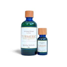 Turmeric Massage Oil – Peppermint, Rosemary & Thyme