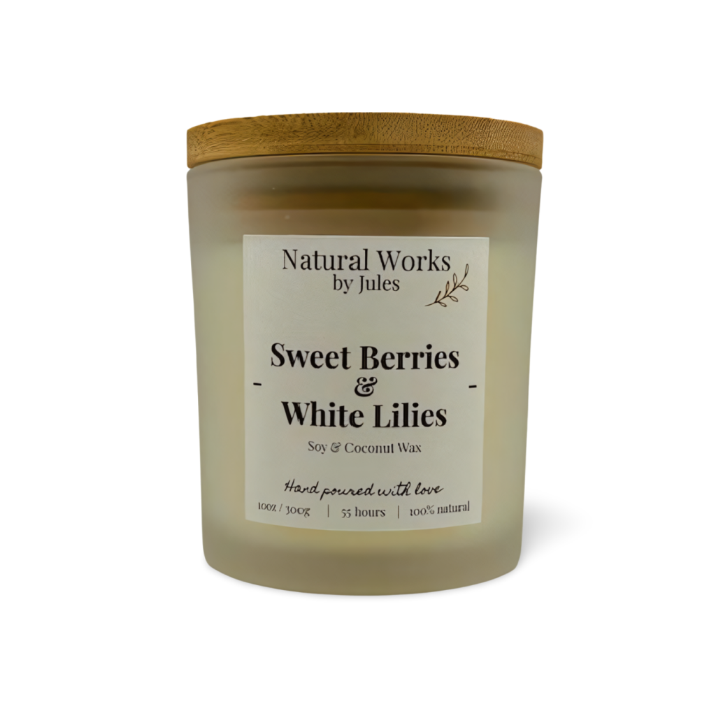 hand crafted soy and coconut artisan candle