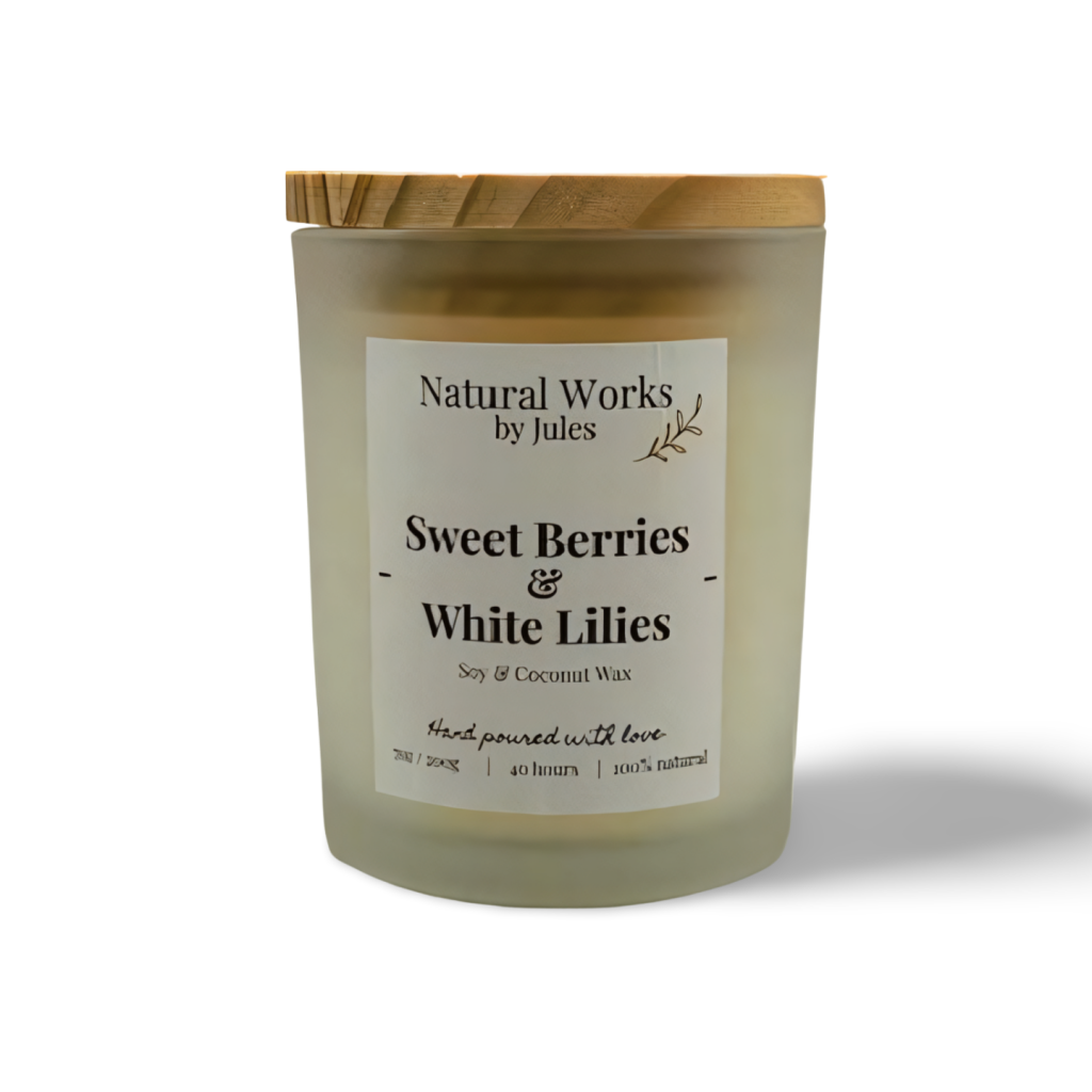 hand crafted soy and coconut artisan candle